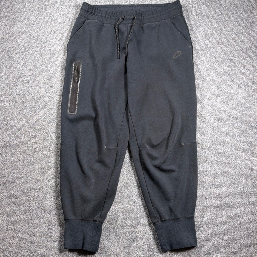 Nike Sportswear Tech Fleece Joggers Men Large Black Tapered Sweatpants
